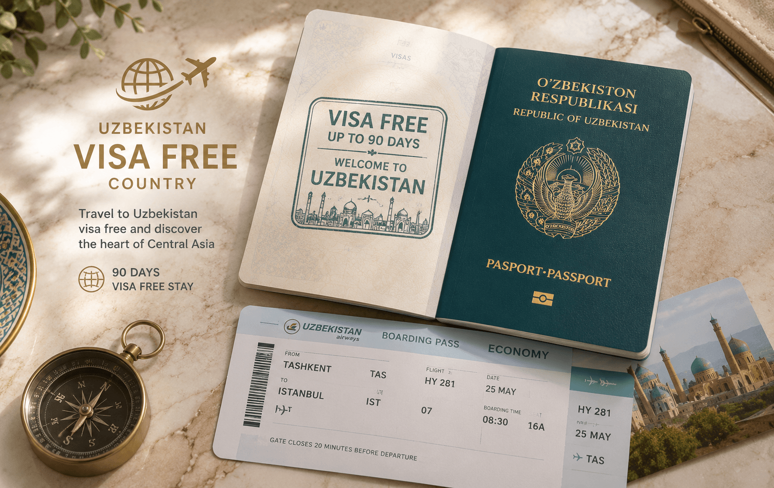 Visa-free for 90+ countries